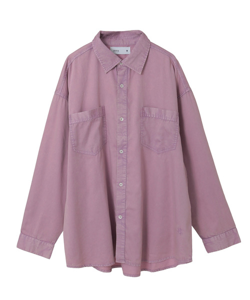 CONVERSE TOKYO（コンバーストウキョウ）の「ACID WASH STAR★ PATCH OVER SHIRT（シャツ/ブラウス・レディース・グレー/ブラック/ライラック/カーキ/インディゴブルー・FREE）」の11枚目の写真