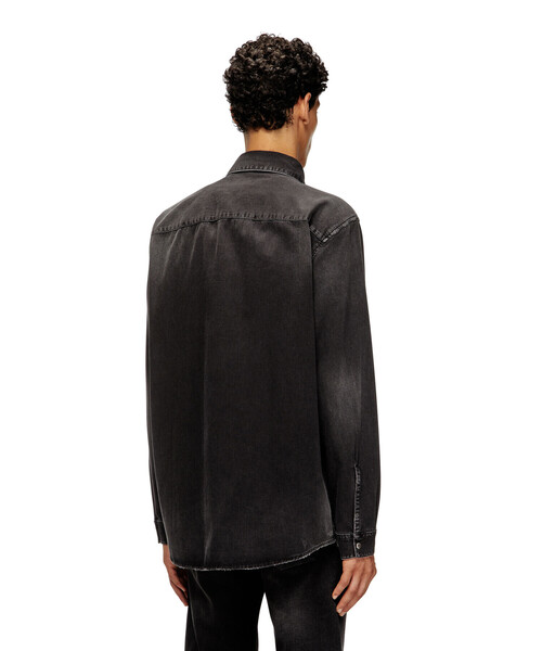 DIESEL（ディーゼル）の「メンズ デニムシャツ D-SIMPLY（シャツ/ブラウス・メンズ・ブラック・LARGE/MEDIUM/X-LARGE/SMALL/XX-LARGE）」の2枚目の写真