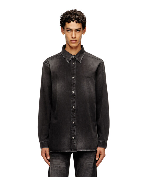 DIESEL（ディーゼル）の「メンズ デニムシャツ D-SIMPLY（シャツ/ブラウス・メンズ・ブラック・LARGE/MEDIUM/X-LARGE/SMALL/XX-LARGE）」の5枚目の写真