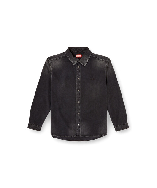 DIESEL（ディーゼル）の「メンズ デニムシャツ D-SIMPLY（シャツ/ブラウス・メンズ・ブラック・LARGE/MEDIUM/X-LARGE/SMALL/XX-LARGE）」の4枚目の写真