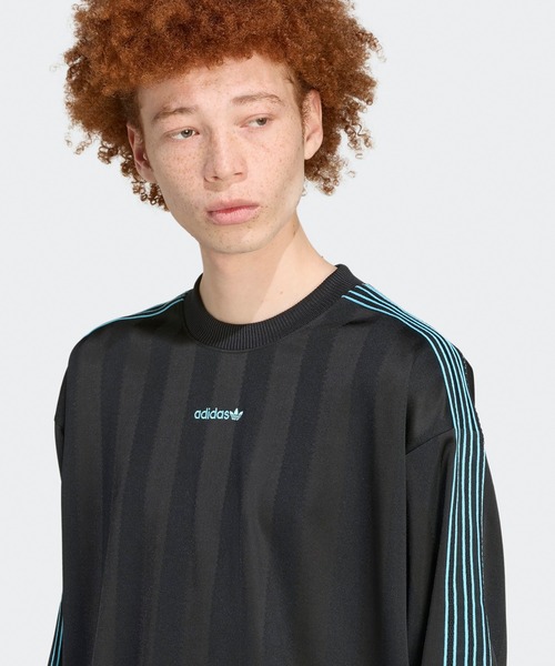 adidas(アディダス)の「adidas/アディダス LONG SLVE JRSY ジャージ 秋服 2026年秋冬(ジャージ・メンズ・ホワイト/ブラック・XL/L/M/S)」の9枚目の写真