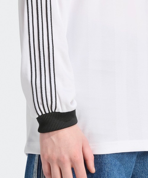 adidas(アディダス)の「adidas/アディダス LONG SLVE JRSY ジャージ 秋服 2026年秋冬(ジャージ・メンズ・ホワイト/ブラック・XL/L/M/S)」の4枚目の写真