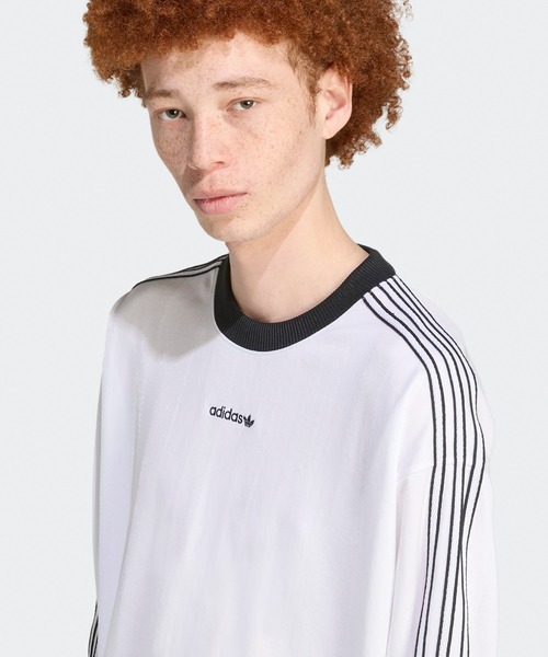 adidas(アディダス)の「adidas/アディダス LONG SLVE JRSY ジャージ 秋服 2026年秋冬(ジャージ・メンズ・ホワイト/ブラック・XL/L/M/S)」の14枚目の写真