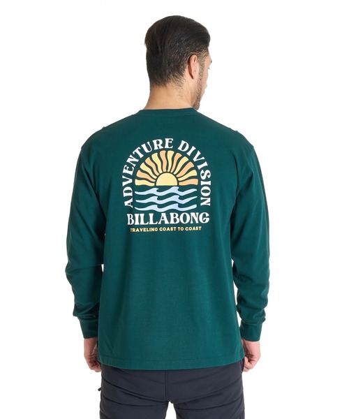 BILLABONG(ビラボン)の「BILLABONG メンズ 【A/DIV.】SUNRISE COAST ロンT【OVER FIT】 【2025年秋冬モデル】/ビラボン速乾UVケアバックプリント長袖ロンT(Tシャツ/カットソー・メンズ・グリーン系その他/ブラック系その他/オフホワイト・MEDIUM/LARGE/X-LARGE)」の1枚目の写真