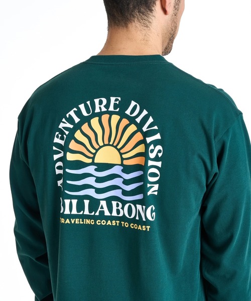BILLABONG(ビラボン)の「BILLABONG メンズ 【A/DIV.】SUNRISE COAST ロンT【OVER FIT】 【2025年秋冬モデル】/ビラボン速乾UVケアバックプリント長袖ロンT(Tシャツ/カットソー・メンズ・グリーン系その他/ブラック系その他/オフホワイト・MEDIUM/LARGE/X-LARGE)」の4枚目の写真