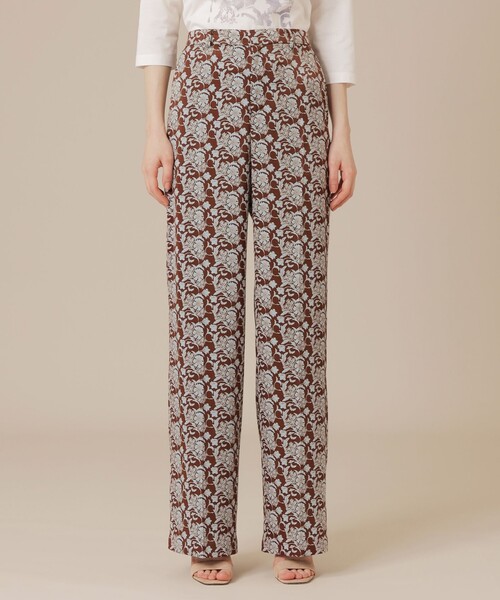 MACKINTOSH LONDON(マッキントッシュ ロンドン)の「【BIBURY FLOWER】バイカラーバイブリーサテンパンツ(その他パンツ・レディース・ブラウン系その他5/ネイビー・38)」の6枚目の写真