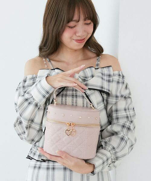 セール】ビジューキルティングバニティ（ショルダーバッグ）｜MAJESTIC