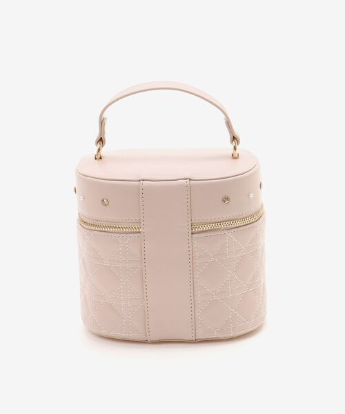 MAJESTIC LEGON（マジェスティックレゴン）の「ビジューキルティングバニティ（ショルダーバッグ・レディース・ピンク/アイボリー/ブラック・FREE）」の12枚目の写真