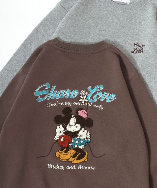 セール】2025AW Disney/ディズニー 裏起毛 ミッキー ミニー フロント