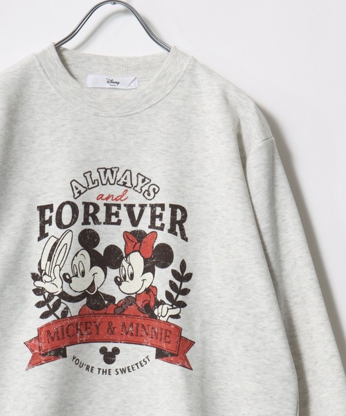セール】2025AW Disney/ディズニー 裏起毛 ミッキー ミニー フロント