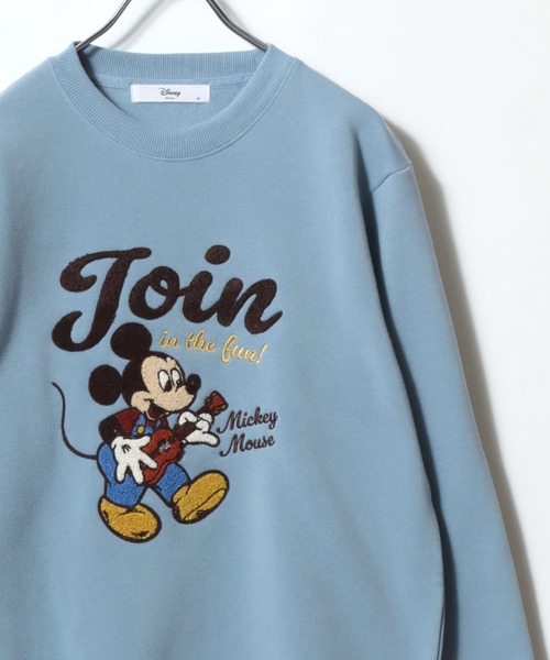 Disney(ディズニー)の「Disney/ディズニー 裏起毛 ミッキー ミニー フロント刺繍 ヴィンテージカスレプリントスウェット トレーナー(スウェット・レディース・ベージュ/ライトピンク/サックスブルー/ブラック/グレー/チャコール/ネイビー/ブラウン/オートミール/レッド/ブラック系その他/ブルー系その他・L/M)」の22枚目の写真