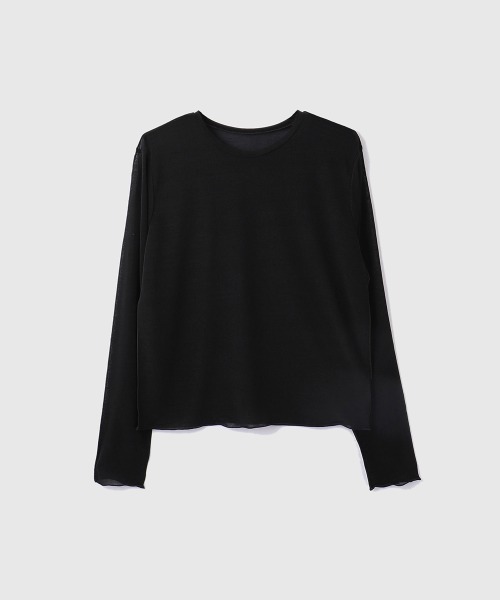 VICKY（ビッキー）の「セカンドスキンシアープルオーバー≪手洗い可能≫（Tシャツ/カットソー・レディース・ブラック/オフホワイト/グリーン・M）」の21枚目の写真