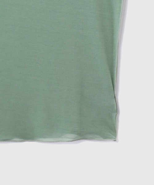 VICKY（ビッキー）の「セカンドスキンシアープルオーバー≪手洗い可能≫（Tシャツ/カットソー・レディース・ブラック/オフホワイト/グリーン・M）」の8枚目の写真