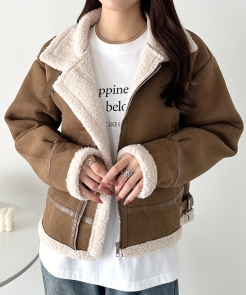 セール】ヴィンテージライクムートンジャケット（ブルゾン）｜CLEA