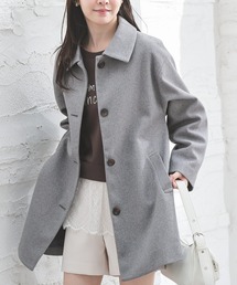 ステンカラーコート（グレー/灰色系・ナイロン）ファッション通販