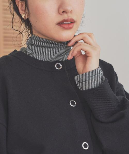 カシミヤシルク混タートルネックカットソー（Tシャツ/カットソー