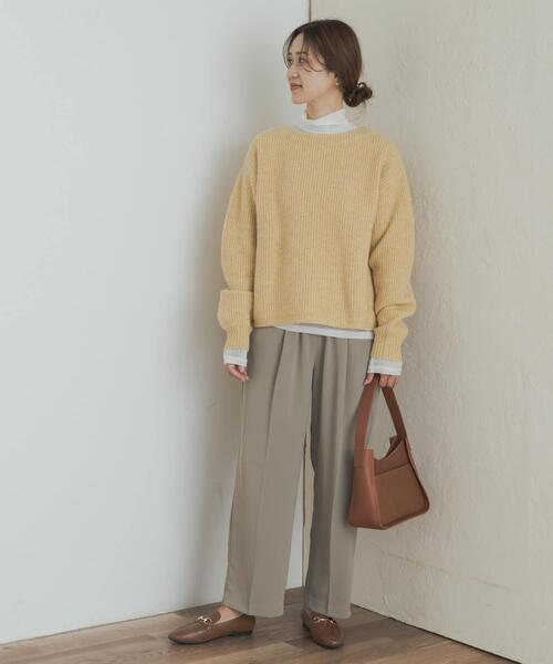 新品未使用 A-K-R-I-S カシミヤシルク タートルネックカットソー カシミヤシルク混タートルネックカットソー（Tシャツ/カットソー