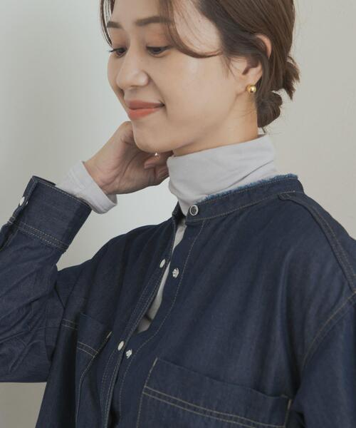 URBAN RESEARCH DOORS（アーバンリサーチドアーズ）の「カシミヤシルク混タートルネックカットソー（Tシャツ/カットソー・レディース・グレー/オフホワイト/ブラック系その他・MEDIUM）」の12枚目の写真