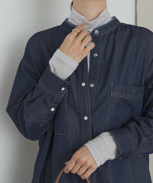 URBAN RESEARCH DOORS（アーバンリサーチドアーズ）の「カシミヤシルク混タートルネックカットソー（Tシャツ/カットソー・レディース・グレー/オフホワイト/ブラック系その他・MEDIUM）」の14枚目の写真