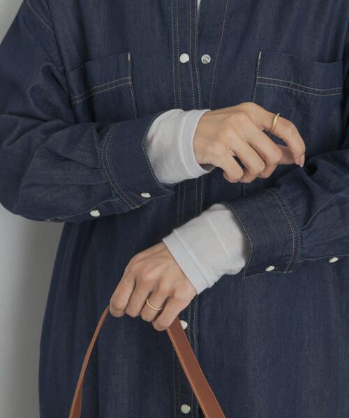 URBAN RESEARCH DOORS（アーバンリサーチドアーズ）の「カシミヤシルク混タートルネックカットソー（Tシャツ/カットソー・レディース・グレー/オフホワイト/ブラック系その他・MEDIUM）」の15枚目の写真
