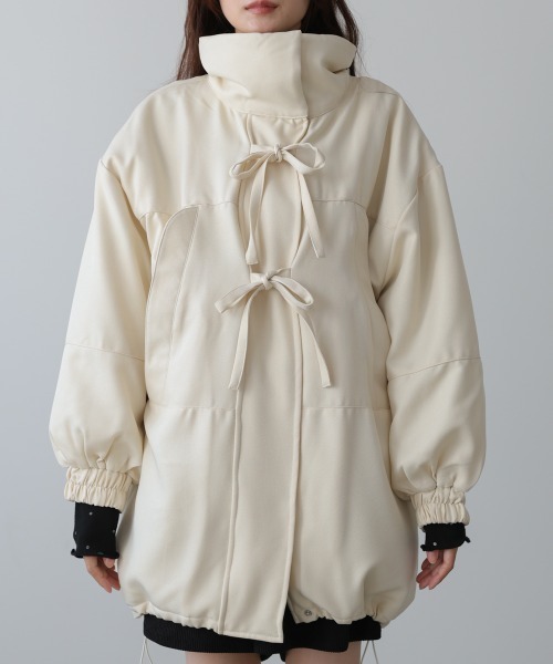 バブ（Bab）/中綿フロントリボンモンスターコート セール】中綿フロントリボンモンスターコート（ダウンジャケット