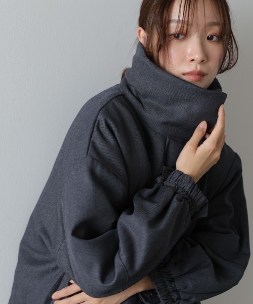 Bab（バブ）の「中綿フロントリボンモンスターコート（ダウンジャケット/コート・レディース・アイボリー/チャコールグレー・M）」の20枚目の写真