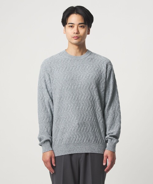 セール】ジグザグ ミックス クルーネック ニット（ニット/セーター