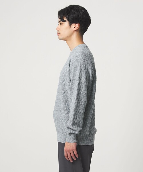 セール】ジグザグ ミックス クルーネック ニット（ニット/セーター