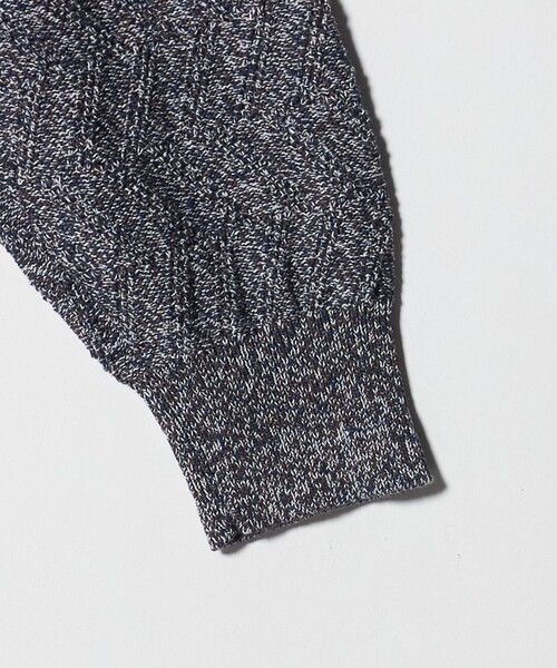 green label relaxing(グリーンレーベルリラクシング)の「ジグザグ ミックス クルーネック ニット(ニット/セーター・メンズ・グレー系/ダークブラウン/ブラック・XL/L/S/M)」の5枚目の写真