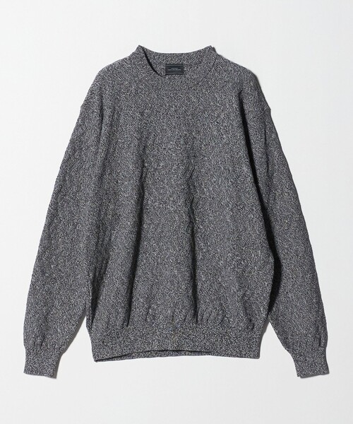 green label relaxing(グリーンレーベルリラクシング)の「ジグザグ ミックス クルーネック ニット(ニット/セーター・メンズ・グレー系/ダークブラウン/ブラック・XL/L/S/M)」の7枚目の写真