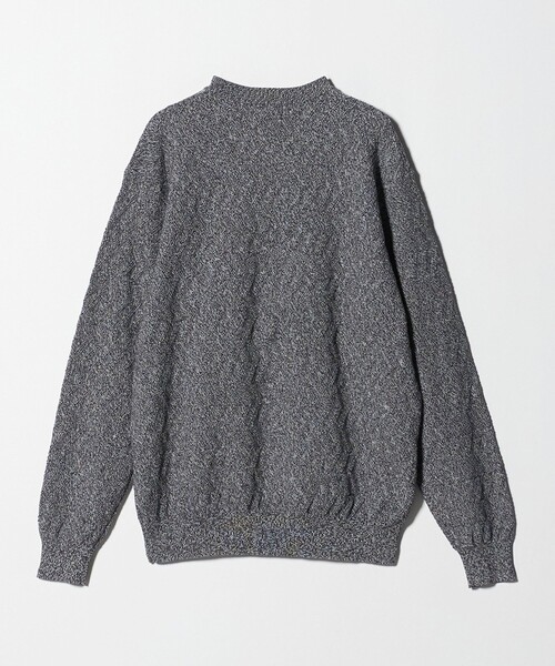 green label relaxing(グリーンレーベルリラクシング)の「ジグザグ ミックス クルーネック ニット(ニット/セーター・メンズ・グレー系/ダークブラウン/ブラック・XL/L/S/M)」の8枚目の写真