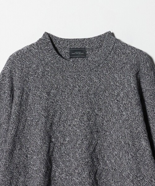 green label relaxing(グリーンレーベルリラクシング)の「ジグザグ ミックス クルーネック ニット(ニット/セーター・メンズ・グレー系/ダークブラウン/ブラック・XL/L/S/M)」の9枚目の写真