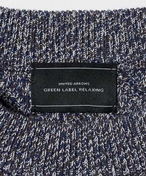 green label relaxing(グリーンレーベルリラクシング)の「ジグザグ ミックス クルーネック ニット(ニット/セーター・メンズ・グレー系/ダークブラウン/ブラック・XL/L/S/M)」の15枚目の写真