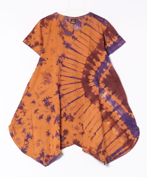 MARAI(マーライ)の「タイダイ染半袖チュニックカットソー(チュニック・レディース・A/B/D/C・FREE)」の15枚目の写真