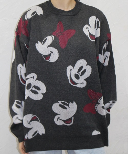 Disney(ディズニー)の「【DISNEY/ディズニー】ミッキーマウス&101匹わんちゃん総柄ジャガードニットクルーネック(ニット/セーター・レディース・スミクロ/ワインレッド/オフホワイト/グレー・MEDIUM/LARGE)」の14枚目の写真