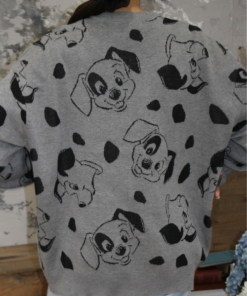 Disney(ディズニー)の「【DISNEY/ディズニー】ミッキーマウス&101匹わんちゃん総柄ジャガードニットクルーネック(ニット/セーター・レディース・スミクロ/ワインレッド/オフホワイト/グレー・MEDIUM/LARGE)」の16枚目の写真