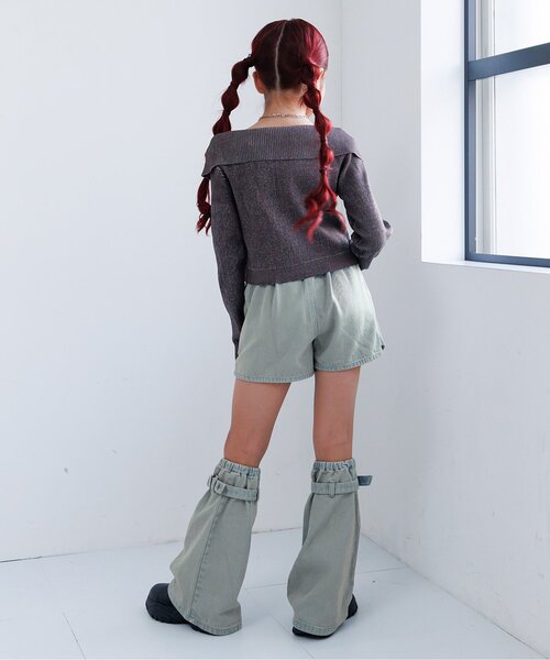 algy（アルジー）の「アシメラップキュロット（その他パンツ・キッズ・カーキ/ネイビー/ブラウン・XX-SMALL/X-SMALL/MEDIUM/SMALL）」の15枚目の写真