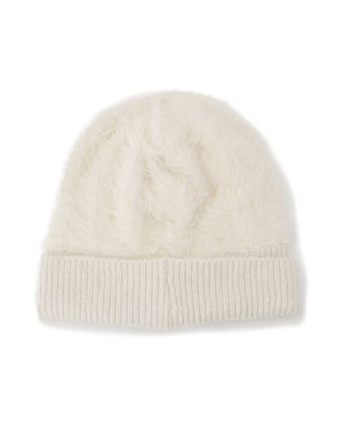 SHOO・LA・RUE(シューラルー)の「リボンチャーム付き切り替えワッチ(ニットキャップ/ビーニー・レディース・アイボリー/ブラック・00)」の6枚目の写真