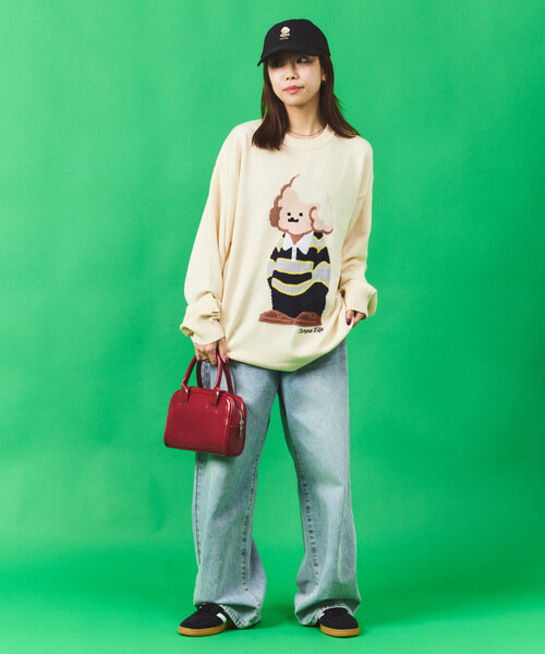 FREAK'S STORE(フリークスストア)の「tombonia/トムボニア tombonia プレッピームック ニット(ニット/セーター・メンズ・グレー/オフホワイト/ブラック・SMALL/MEDIUM/LARGE)」の4枚目の写真