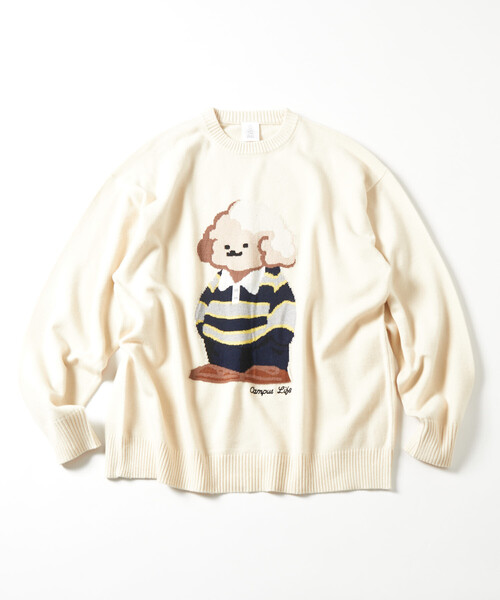 FREAK'S STORE(フリークスストア)の「tombonia/トムボニア tombonia プレッピームック ニット(ニット/セーター・メンズ・グレー/オフホワイト/ブラック・SMALL/MEDIUM/LARGE)」の7枚目の写真