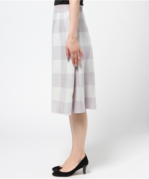 OUTLET（アウトレット）の「【Discoat Parisien】アンチピリングニットフレアSK（スカート・レディース・ボルドー/グレー・LARGE）」の4枚目の写真