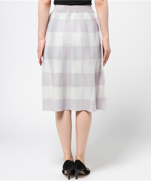 OUTLET（アウトレット）の「【Discoat Parisien】アンチピリングニットフレアSK（スカート・レディース・ボルドー/グレー・LARGE）」の5枚目の写真
