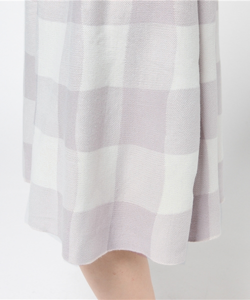 OUTLET（アウトレット）の「【Discoat Parisien】アンチピリングニットフレアSK（スカート・レディース・ボルドー/グレー・LARGE）」の7枚目の写真