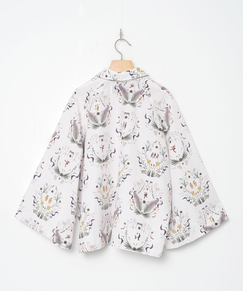 bedsidedrama（ベットサイドドラマ）の「Dance In The Garden Cape Shirt（シャツ/ブラウス・レディース・ナチュラル/ブラック・1/2）」の10枚目の写真