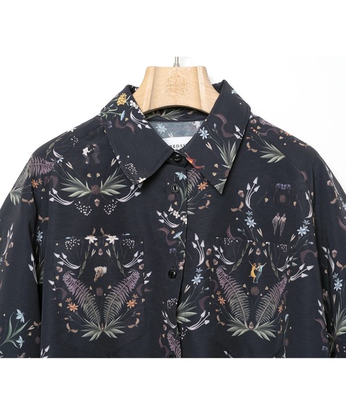 bedsidedrama（ベットサイドドラマ）の「Dance In The Garden Cape Shirt（シャツ/ブラウス・レディース・ナチュラル/ブラック・1/2）」の16枚目の写真