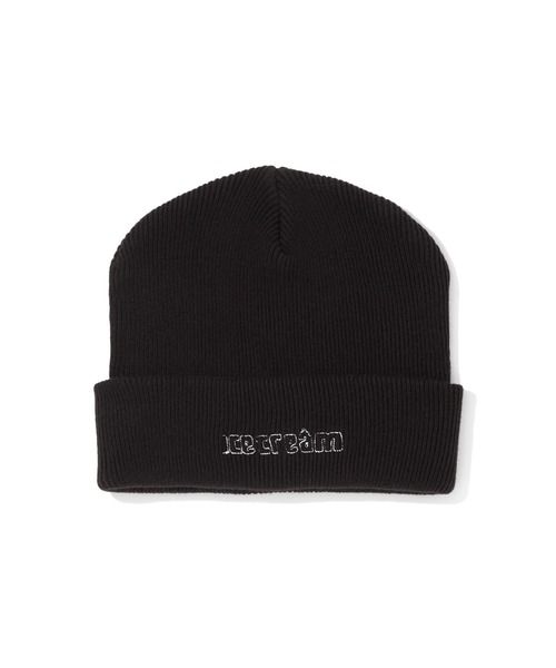 ICECREAM(アイスクリーム)の「KNIT CAP(ニットキャップ/ビーニー・メンズ・グリーン/ブラック・ONE SIZE)」の1枚目の写真