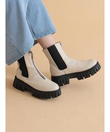 ehka sopo | フロントジップサイドゴアブーツ(ブーツ)