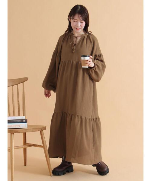 ehka sopo（エヘカソポ）の「フロントジップサイドゴアブーツ（ブーツ・レディース・ブラック/キナリ/ブラウン・M/L）」の6枚目の写真