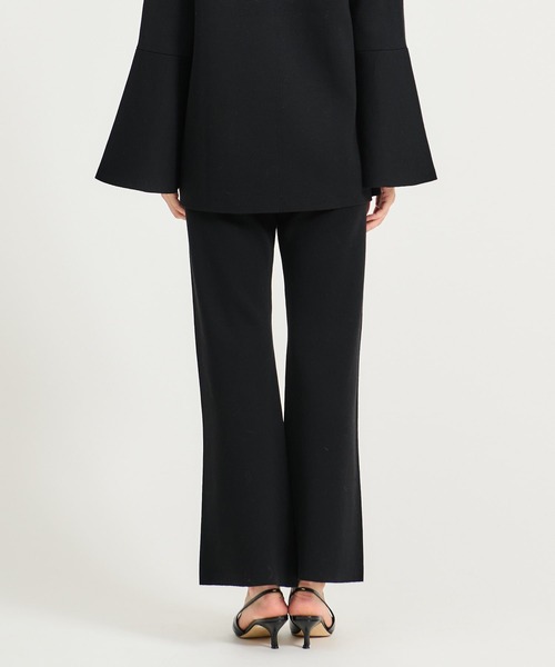 ESTNATION(エストネーション)の「【CLASSY. 12月号掲載】ESTNATION / フレアニットパンツ(その他パンツ・レディース・ブラウン/ブラック・36/38)」の4枚目の写真