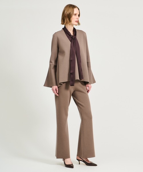 ESTNATION(エストネーション)の「【CLASSY. 12月号掲載】ESTNATION / フレアニットパンツ(その他パンツ・レディース・ブラウン/ブラック・36/38)」の20枚目の写真